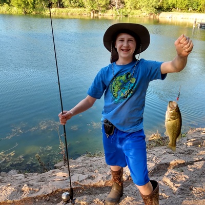 Successful Young Fisherman