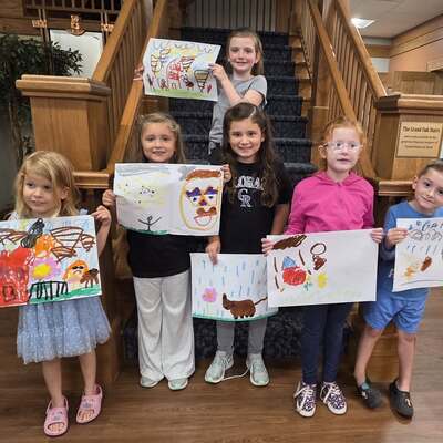 Our Kindergarten-2nd grade After School Art kids!