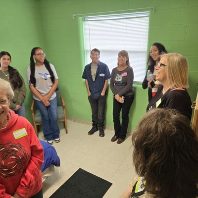 At the community event, participants determined how someone became homeless based on items found.