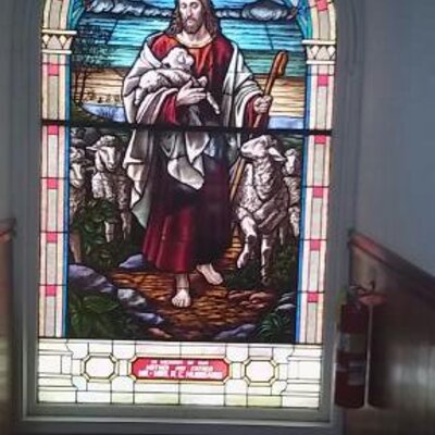 The Good Shepherd Stain Glass Window