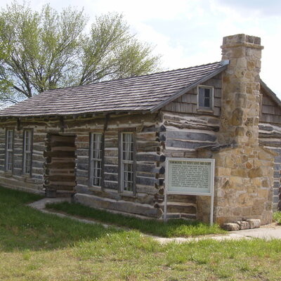 Wetzel Cabin, the original location of the Lutheran Church in the state of Kansas