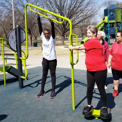 ICARE Project- Purchased 5th Street Park Multi-generational Playground Fitness Equipment for adults
