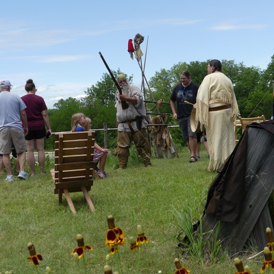 Visitors learned about Lakota traditions from Kelly "WindDancer" Jury